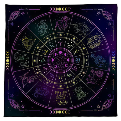 Olivenorma Constellations Zodiac Signs Divination Tarot Tablecloth