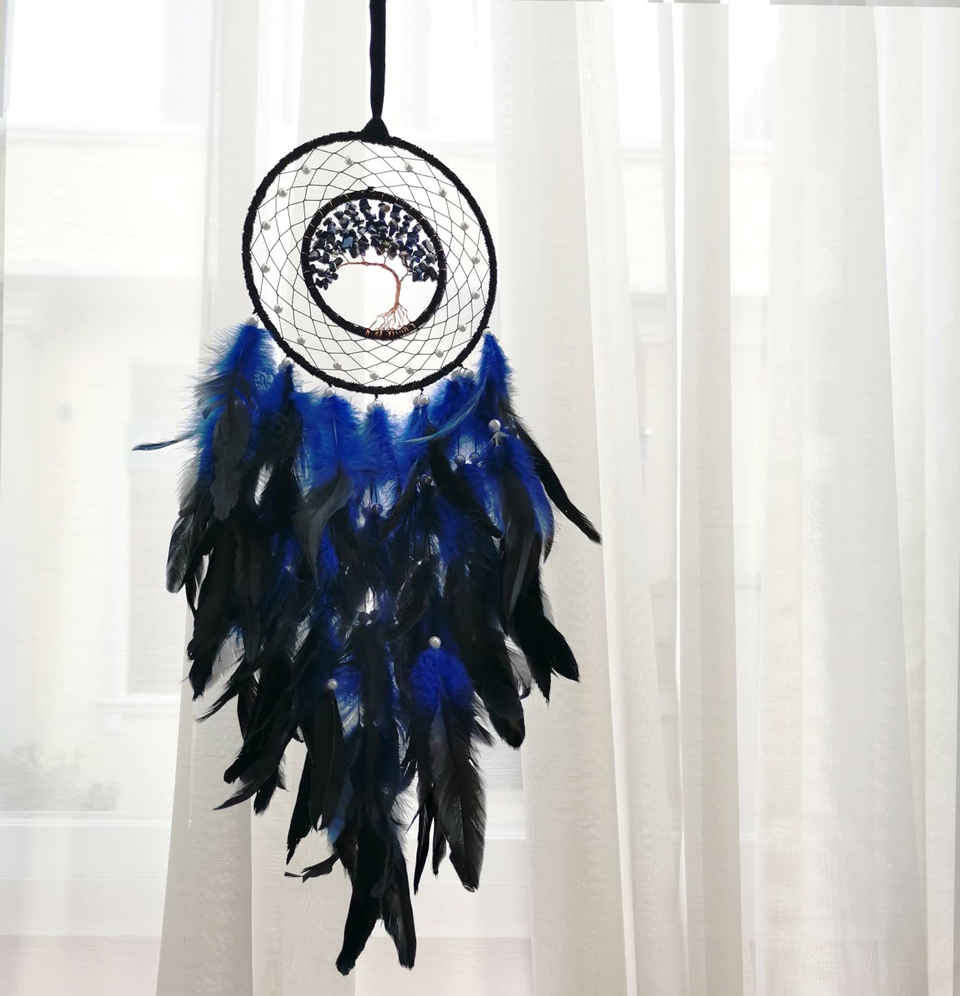 Olivenorma Tree Of Life Blue Sodalite Gravel Dream Catcher