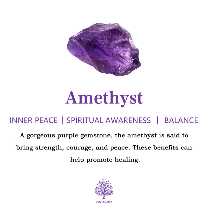 Olivenorma Amethyst Healing Decoration