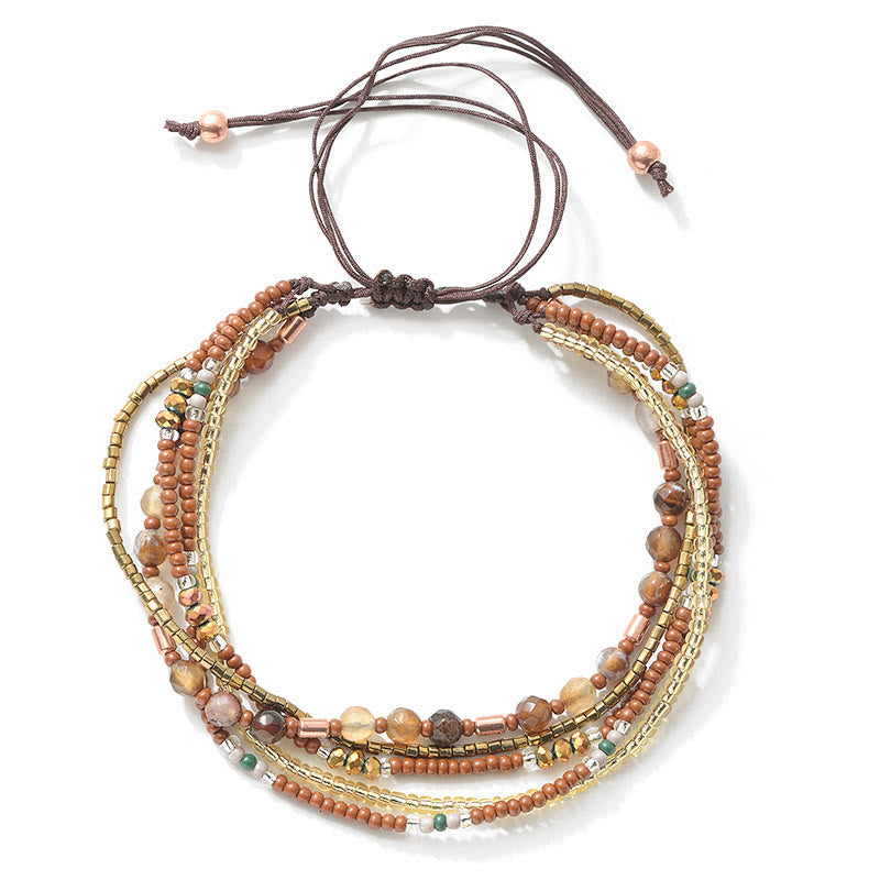 Olivenorma Round Beaded Vacation Bohemian Bracelets