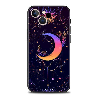 Olivenorma iPhone 13/14/15 Cute Sun Moon Design Phone Case