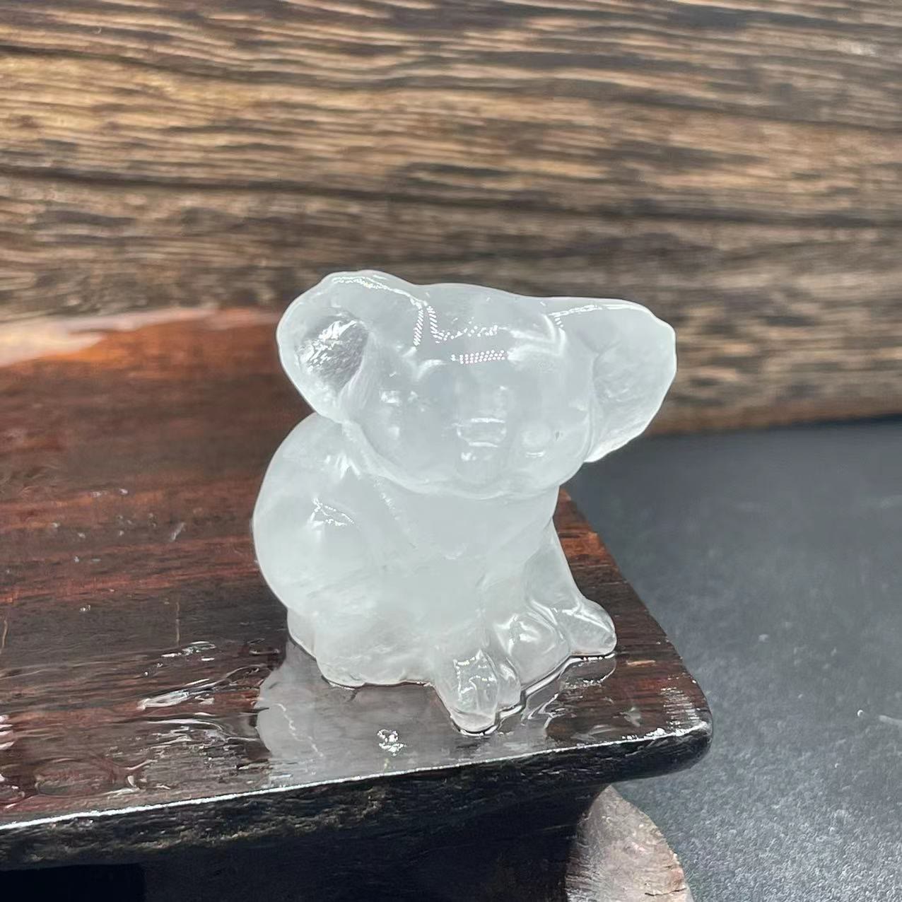 Olivenorma 1.2 Inches Carved Cute Koala Figurine Gemstone Decoration