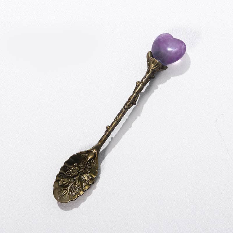 Olivenorma With Crystal Witches Herb Spoon Decoration