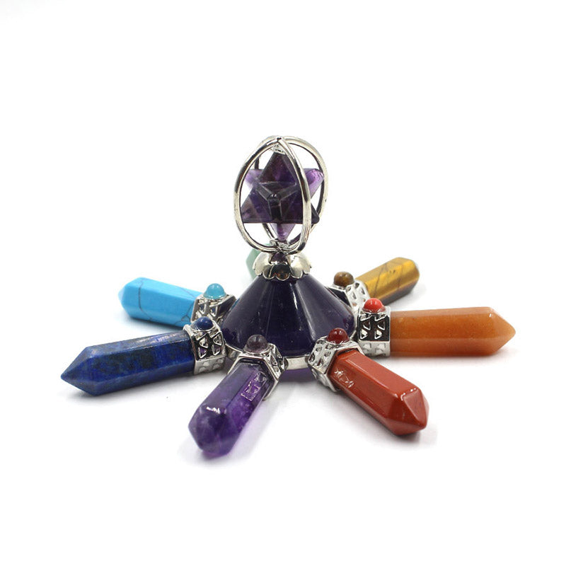 Olivenorma Natural Crystal Chakra Decoration