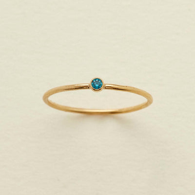 Olivenorma Birthstone 12 Month Birth Slim Ring