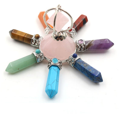 Olivenorma Natural Crystal Chakra Decoration