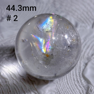 Olivenorma Natural High Frequency Clear Crystal Polished Crystal Ball