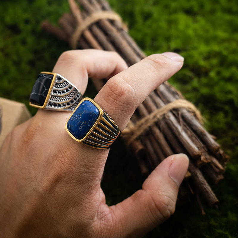 Olivenorma "Triumph Return"-Turkish Warrior Gemstone Ring