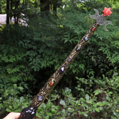 Olivenorma Natural Chakra Merkaba Crystal Wands