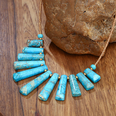 Olivenorma Emperor Stone Piano Necklace Bohemian Necklace