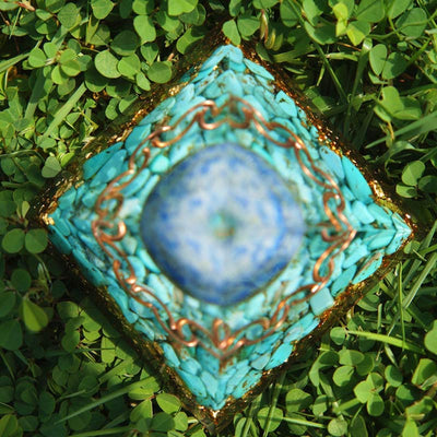 Lapis Lazuli Turquoise Orgone Pyramid