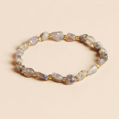 Olivenorma Irregular Crystal Gravel Handmade Bracelet