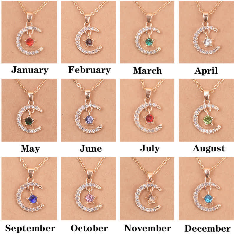 Olivenorma Month Birthstone Star Creative Necklace