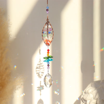 Olivenorma Chakra Reiki Tree Of Life Suncatcher