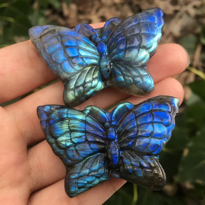 Magic Butterfly Labradorite Gemstone Decoration