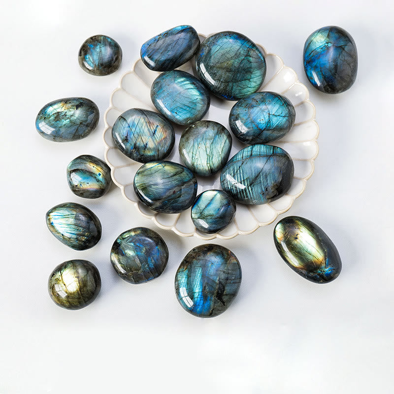 Olivenorma Labradorite Polished Toy Rolling Natural Stone