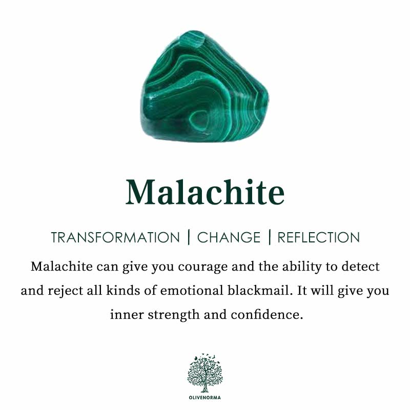 Olivenorma Natural Malachite Adjustable Irregular Ring