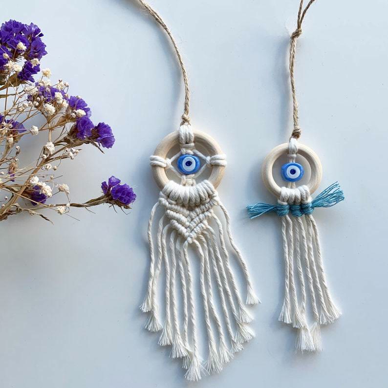 Olivenorma Handmade Evil Eye Car Charms Handmade Ornament