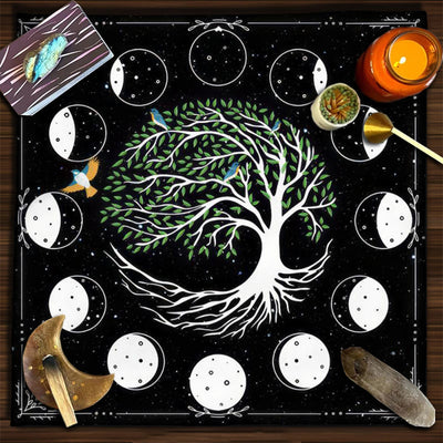 Olivenorma Yggdrasil Sacred Tree Mysterious Tarot Tablecloth