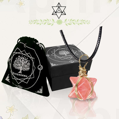 DIVINE LIGHT VEHICLE - Crystal Merkaba Necklace