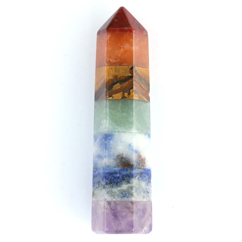 Olivenorma Chakra Hexagonal Column Ornaments Crystal Wands