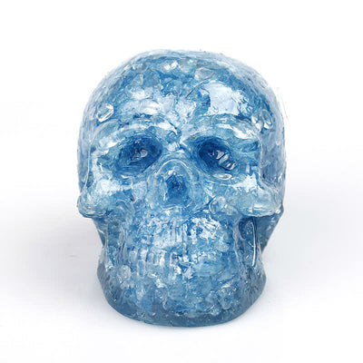 Olivenorma Natural Crystal Skull Gemstone Decoration