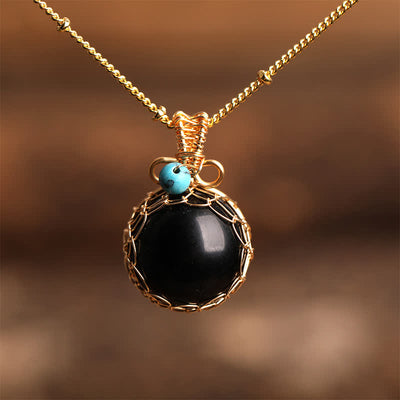 Olivenorma Delicate Natural Crystal Sphere Necklace