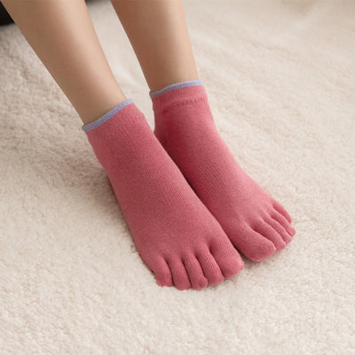 Olivenorma Solid Color Non Slip Grip Pilates Socks