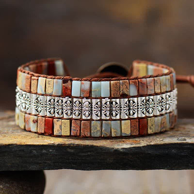 Olivenorma Emperor Stone Boho Adjustable Wrap Bracelet