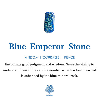 Olivenorma Emperor Stone Chakra Energy Bracelet