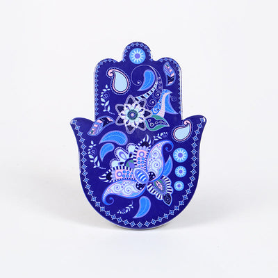 Olivenorma Hamsa Evil Eye Jewelry Tray Plate Coaster