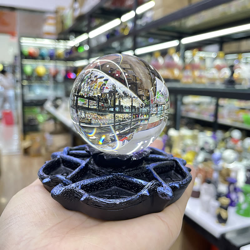 Olivenorma Star Sphere Crystal Ball Stand Decoration