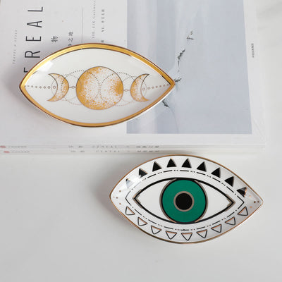 Olivenorma Evil Eye Ceramic Jewelry Dish Tray Holder