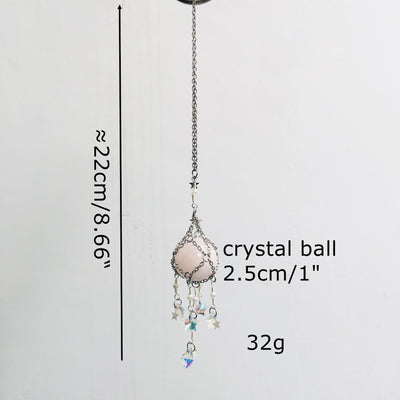 Olivenorma Natural Crystal Original Stone Hanging Pendant Wind Chime