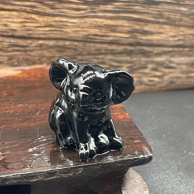 Olivenorma 1.2 Inches Carved Cute Koala Figurine Gemstone Decoration