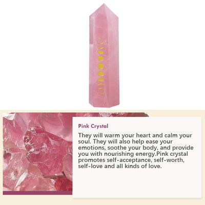 Olivenorma Natural Crystal Column Crystal Wands Tower