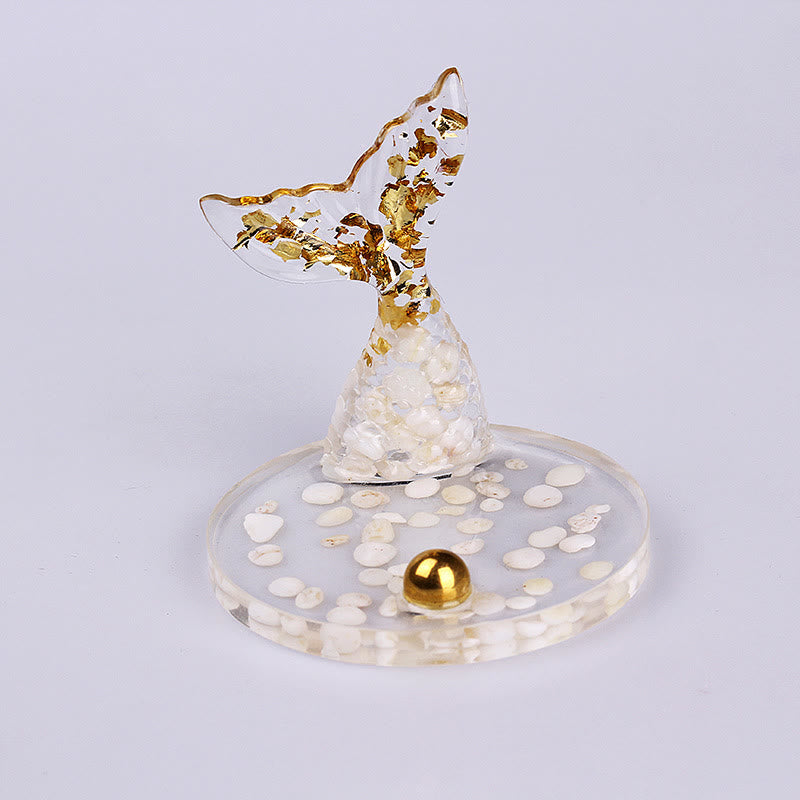 Olivenorma Crystal Gravel Glue Mermaid Tail Phone Holder Decoration