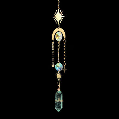 Crystal Pillar Colors Gemstone Ornament