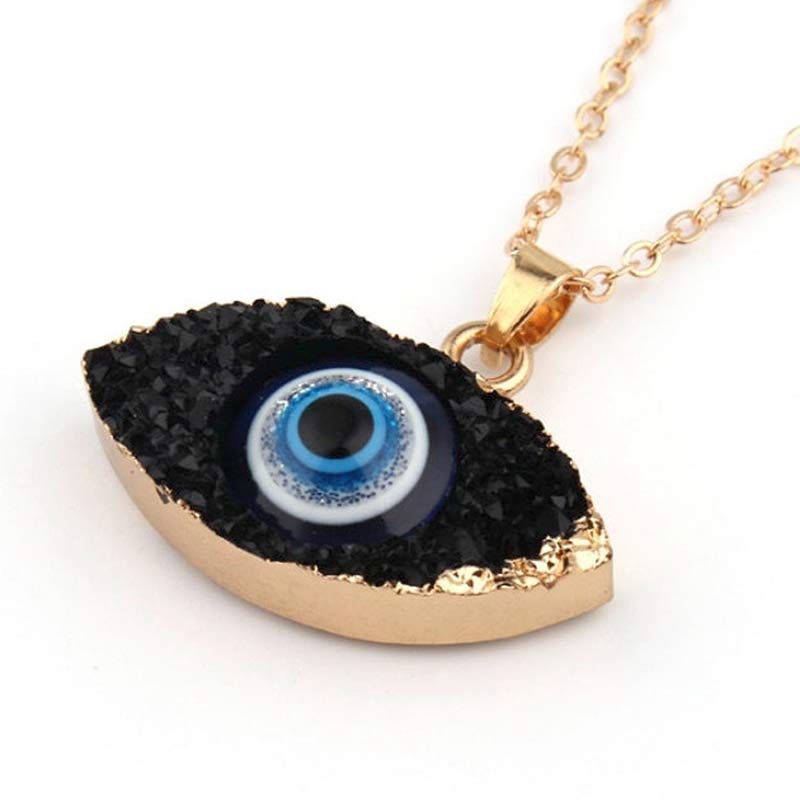 Olivenorma Clear Quartz Evil Eye Energy Necklace - image 3