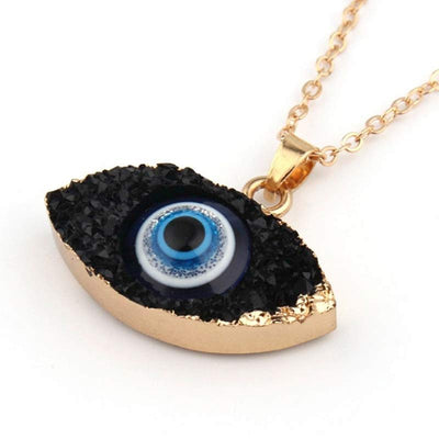 Olivenorma Clear Quartz Evil Eye Energy Necklace - image 3
