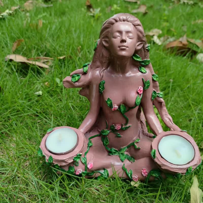 Olivenorma Balance of Nature Female Tree Spirit Tealight Decoration