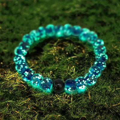 Olivenorma "Starry Sky" Luminous Mermaid Glass Bead Bracelet