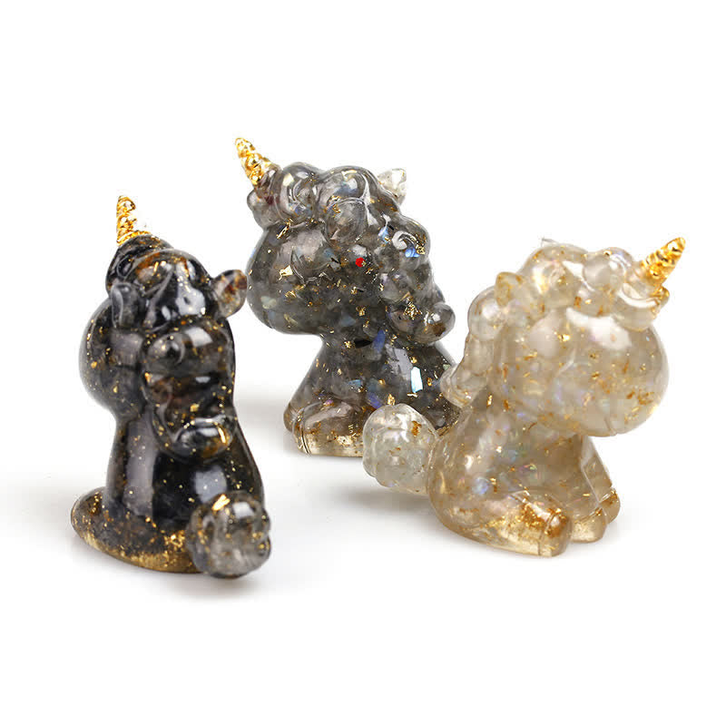 Olivenorma Crystal Unicorn Gemstone Decoration