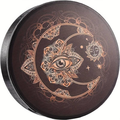 Olivenorma Moon Sun Evil Eye Print Shaman Drum