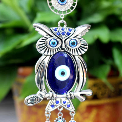 Olivenorma Evil Eye & Owl Protection Amulet Wall Decor