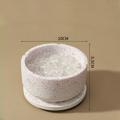 Olivenorma Natural Crystal Gravel Gypsum Demagnetizing Bowl