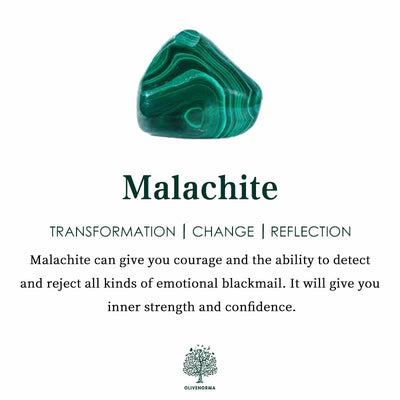 Olivenorma Malachite Gemstone Ring