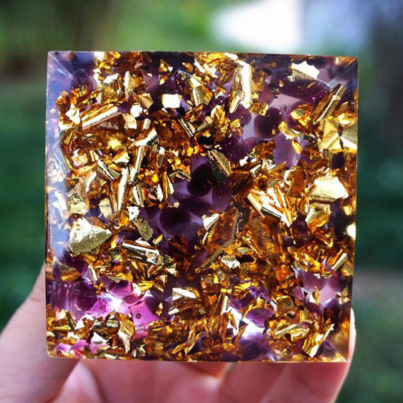 Olivenorma Celestial Gateway-Amethyst & Lapis Lazuli Sphere Orgone Pyramid - image 6