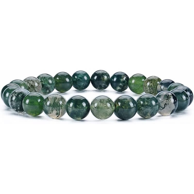 Olivenorma 8mm Natural Stone Beaded Women Men Bracelet