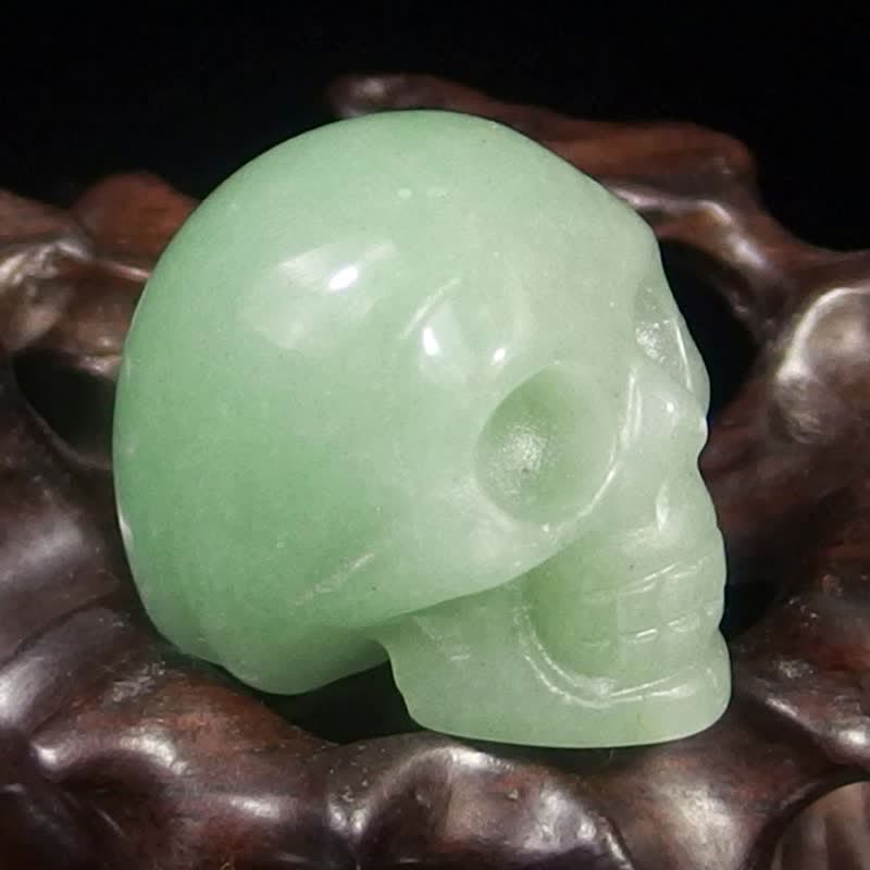 Olivenorma Green Aventurine Crystal Skull Decoration